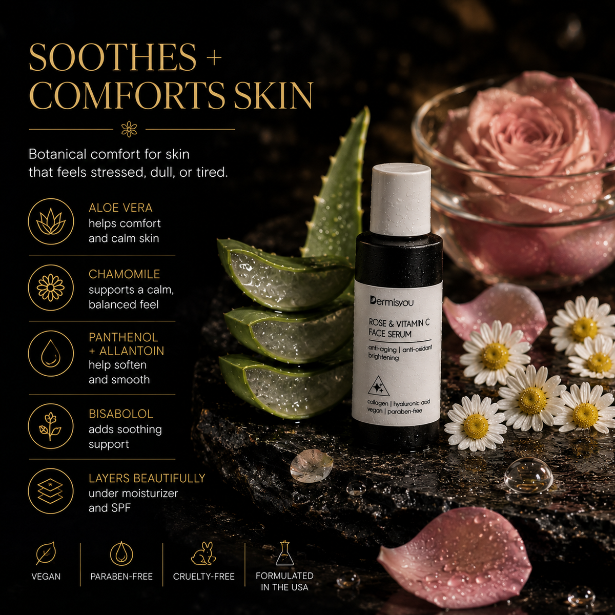 ROSE & VITAMIN C FACE SERUM